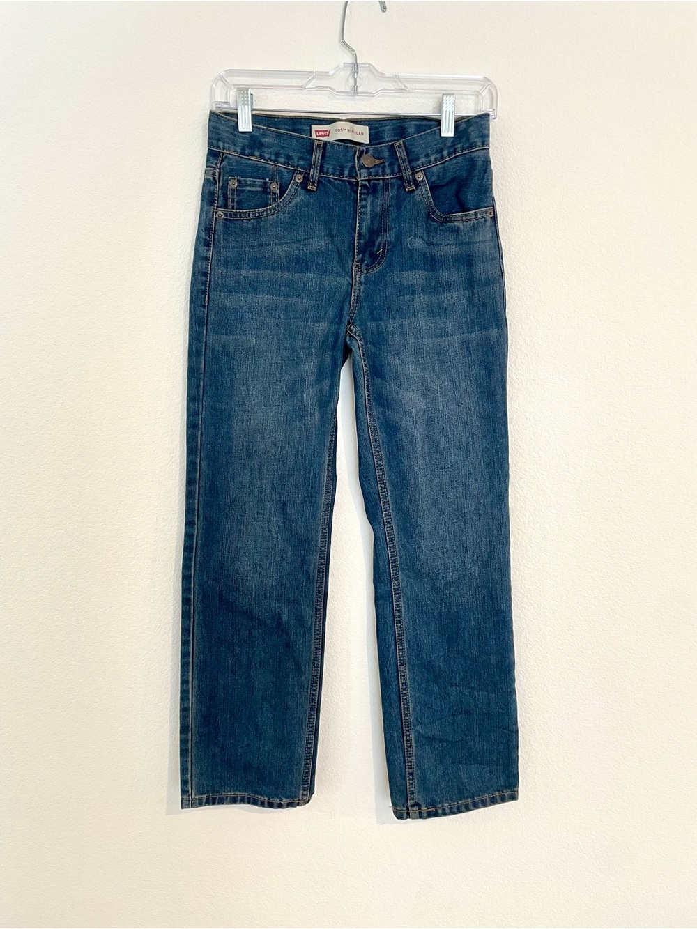Levi's 505 Regular Straight Fit Women's Dark Blue Jeans 26x27
